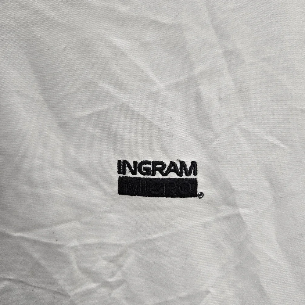 VINTAGE Nike Golf Men Jacket L Beige Ingram Embroidery Pullover